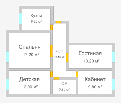 Капитальный ремонт квартиры 75 кв. м